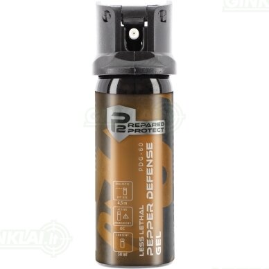 Dujinis balionėlis P2P PDG-60 Pepper Gel 38 ml gelinis čiurkšlė Dujinis balionėlis P2P PDG-60 Pepper Gel 38 ml gelinis čiurkšlė