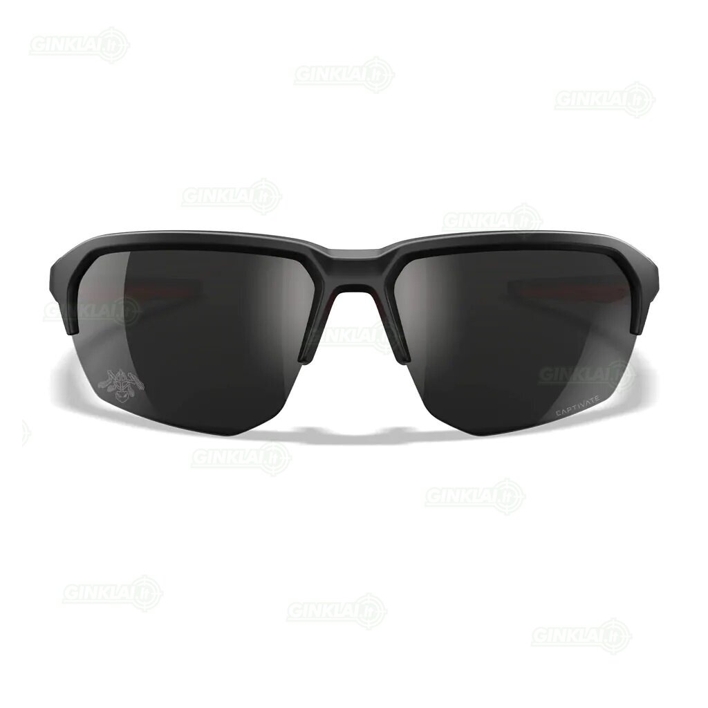 Akiniai Wiley X WX JAKL Captivate Black Mirror Matte Black/Red Frame (American Sniper) CHJKL15 2