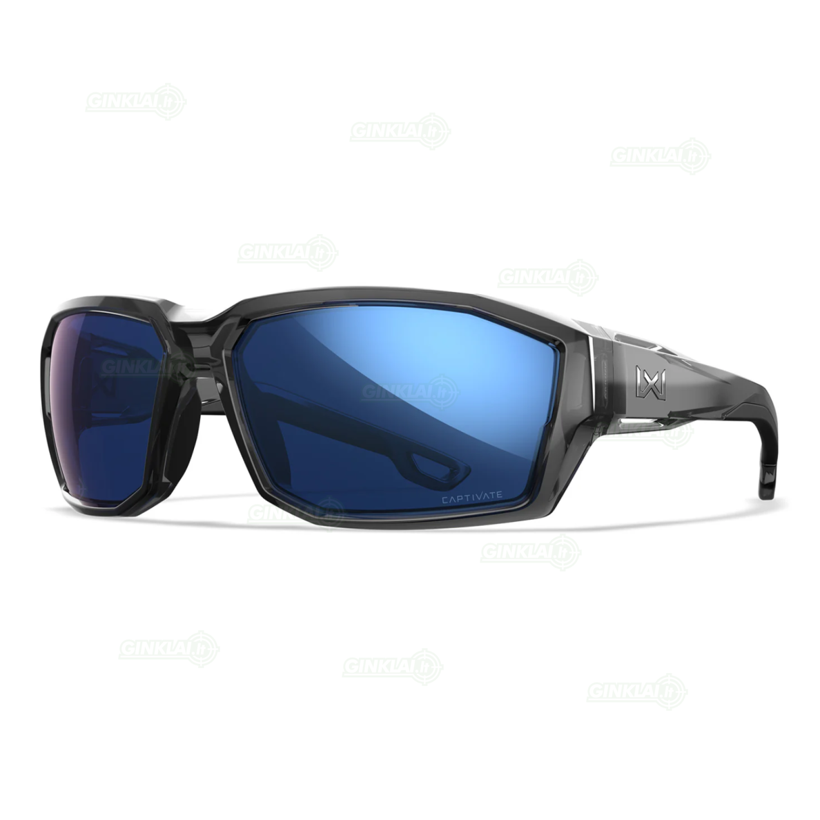 Akiniai Wiley X Alpine, Lenses Polarized Blue Mirror, Frame Gloss Crystal Grey Akiniai Wiley X Alpine, Lenses Polarized Blue Mirror, Frame Gloss Crystal Grey