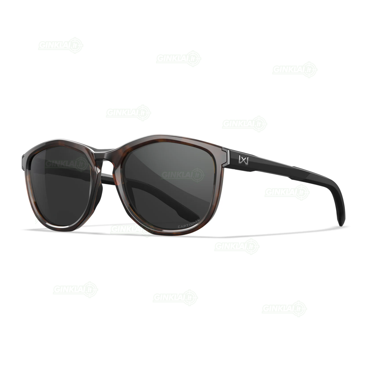 Akiniai Wiley X Bravo, Lenses Captivate Polarized Grey, Frame Gloss Tortoise Gloss Black Akiniai Wiley X Bravo, Lenses Captivate Polarized Grey, Frame Gloss Tortoise Gloss Black