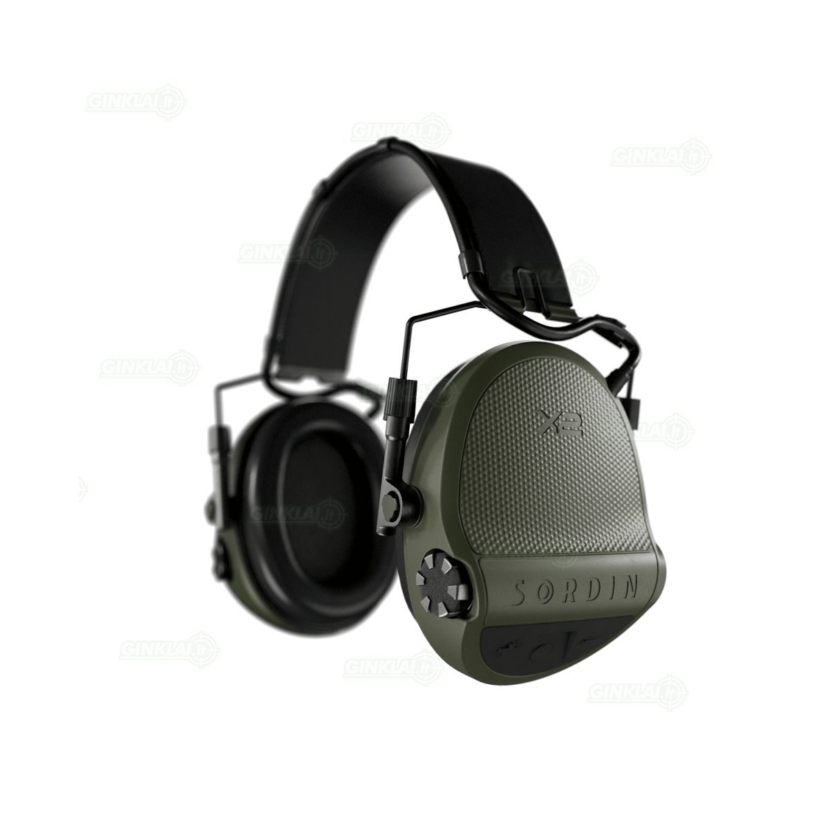 Aktyvios ausinės Sordin Supreme X2 Headband Žalios, Memoryfoam Aktyvios ausinės Sordin Supreme X2 Headband Žalios, Memoryfoam