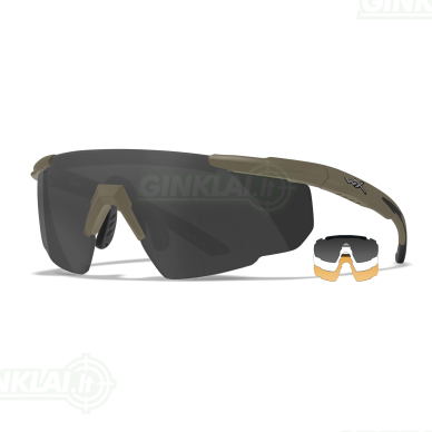 Akiniai Wiley X Vapor 2.5 Clear, Smoke Grey, Light Rust, Matte Tan Akiniai Wiley X Vapor 2.5 Clear, Smoke Grey, Light Rust, Matte Tan