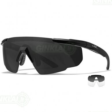 Akiniai Wiley X Saber Advanced Clear, Smoke Grey, Matte Black rėmelis Akiniai Wiley X Saber Advanced Clear, Smoke Grey, Matte Black rėmelis