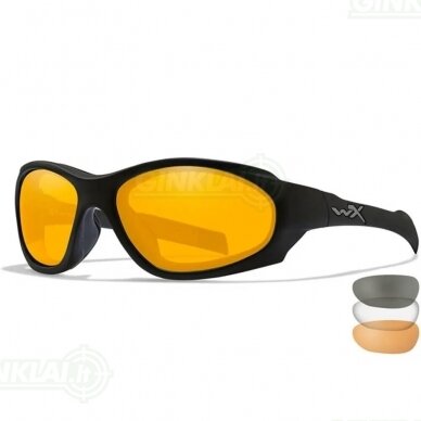 Akiniai Wiley X XL-1 Advanced Comm 2.5 Clear, Smoke Grey, Light Rust, Matte Black Rėmelis