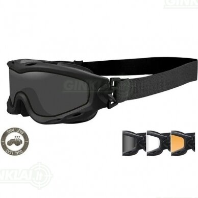 Akiniai Wiley X Spear Dual Lens Clear, Smoke Grey, Light Rust, Matte Black Akiniai Wiley X Spear Dual Lens Clear, Smoke Grey, Light Rust, Matte Black