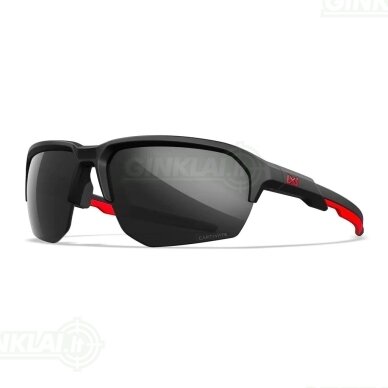 Akiniai Wiley X WX JAKL Captivate Black Mirror Matte Black/Red Frame (American Sniper) CHJKL15