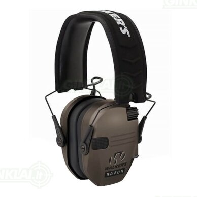 Ausinės Ear Defender Walker's Razor Slim Electronic FDE Ausinės Ear Defender Walker's Razor Slim Electronic FDE