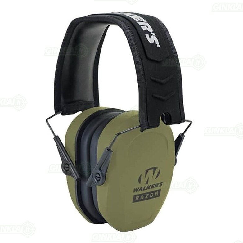 Ausinės Ear Defender Walkers Razor Slim Passive OD Green Ausinės Ear Defender Walkers Razor Slim Passive OD Green
