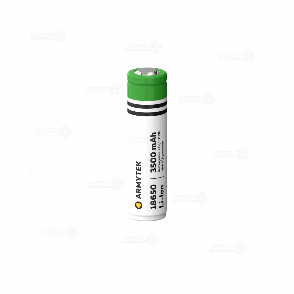 Armytek baterija 18650 with PCB 3500mAh Armytek baterija 18650 with PCB 3500mAh