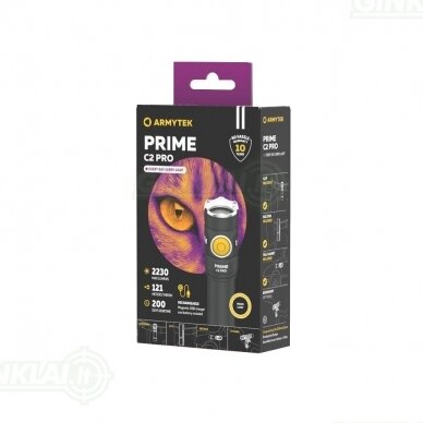 Armytek prožektorius Prime C2 Pro Magnet Warm 2230 lm 2 Armytek prožektorius Prime C2 Pro Magnet Warm 2230 lm 2