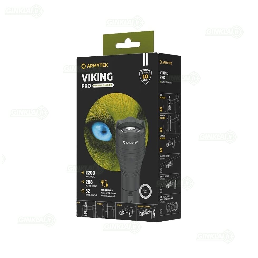 Armytek prožektorius Viking Pro Magnet USB White 2200 lm 2 Armytek prožektorius Viking Pro Magnet USB White 2200 lm 2