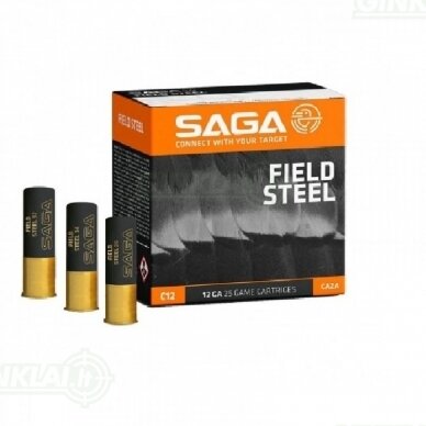 SAGA Field Steel 12x70 3,75 mm Nr. 3 32g 25 vnt.