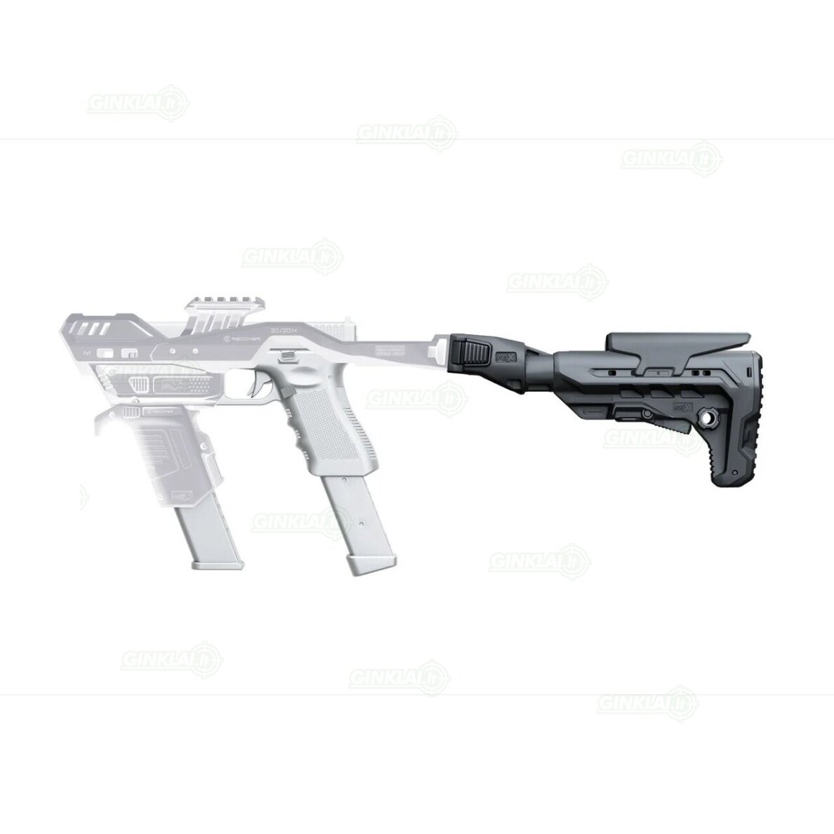 Buožė konversijai Recover Tactical SBX, Black + FLX Upgrade for 20/20N, Black 20XUG-01