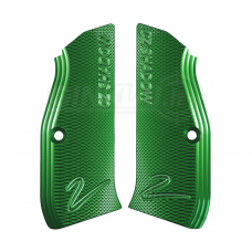 CZ Shadow 2 rankenos kriaunų plokštelės žalios Grips Green Long