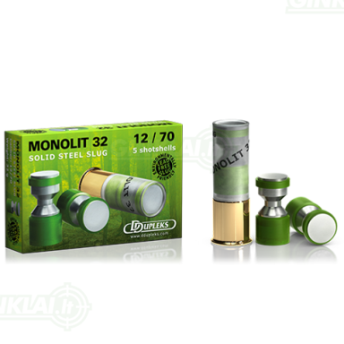 DDupleks Monolit 32 kulka 12 kal. 5 vnt. DDupleks Monolit 32 kulka 12 kal. 5 vnt.