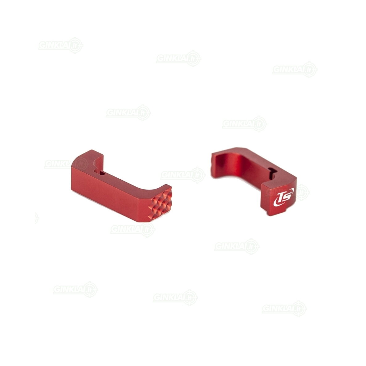Dėtuvės išmetimo mygtukas Toni System Oversized Interchangeable Magazine Release for Glock Gen4-5-6, Raudonas PMPG5-RE
