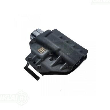 Dėklas pistoletui RH Holsters CZ P-10 C OWB Frogy Half Sweatguard, Speedloops 40, Black LH Dėklas pistoletui RH Holsters CZ P-10 C OWB Frogy Half Sweatguard, Speedloops 40, Black LH