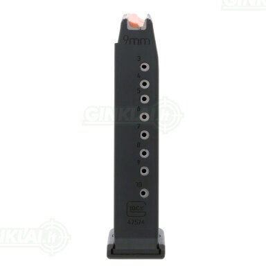 Dėtuvė Glock 43X, Glock 48 10 šovinių, 9x19 Dėtuvė Glock 43X, Glock 48 10 šovinių, 9x19