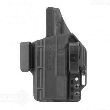 Dėklas pistoletui Bravo Concealment IWB Holster for Glock 19 LH Kairiarankiui Dėklas pistoletui Bravo Concealment IWB Holster for Glock 19 LH Kairiarankiui