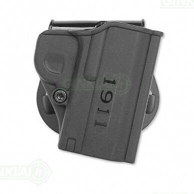 Dėklas pistoletui for 1911 .45 ACP IMI Defense One Piece Paddle Holster IMI-Z8080 Dėklas pistoletui for 1911 .45 ACP IMI Defense One Piece Paddle Holster IMI-Z8080