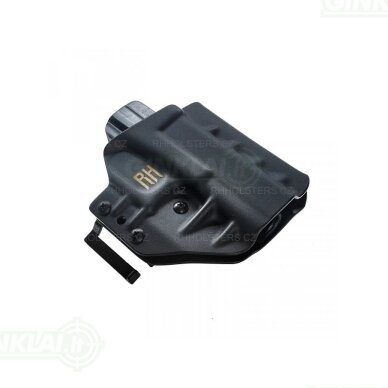 Dėklas pistoletui RH Holsters CZ P-10 C OWB Frogy Half Sweatguard, Speedloops 40, Black LH Dėklas pistoletui RH Holsters CZ P-10 C OWB Frogy Half Sweatguard, Speedloops 40, Black LH