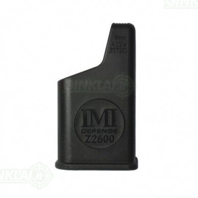 Dėtuvės užtaisymo dangtelis, loaderis metalinėms 9mm/.40/.357 dėtuvėms IMI defense IMI-Z2600