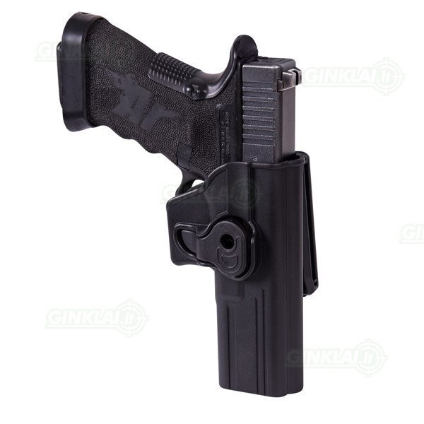 Dėklas pistoletui Glock 17 Helikon Release Button Belt Clip Dėklas pistoletui Glock 17 Helikon Release Button Belt Clip