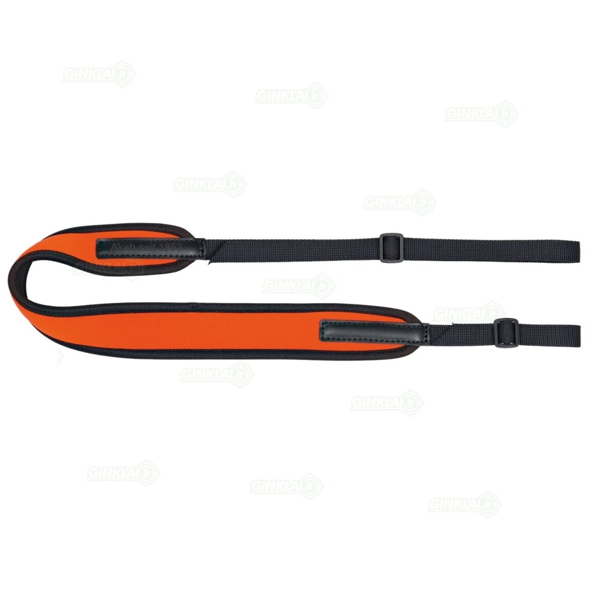 Diržas šautuvui AKAH Neoprene Rifle Sling With Rubber Padding, Orange Diržas šautuvui AKAH Neoprene Rifle Sling With Rubber Padding, Orange