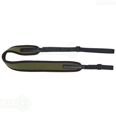 Diržas šautuvui AKAH Neoprene Rifle Sling With Rubber Padding, Green Diržas šautuvui AKAH Neoprene Rifle Sling With Rubber Padding, Green