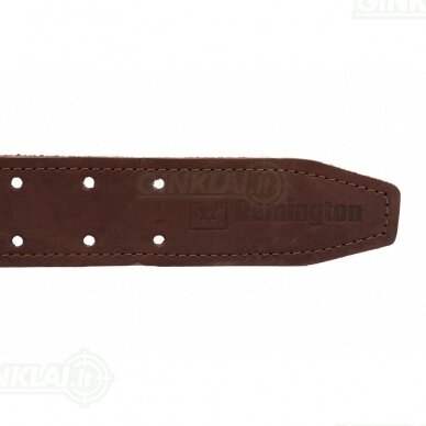 Diržas kelnėms odinis Belt Remington 100cm 45mm Rudas 1 Diržas kelnėms odinis Belt Remington 100cm 45mm Rudas 1