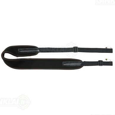 Diržas šautuvui AKAH Neoprene Rifle Sling With Rubber Padding, Black Diržas šautuvui AKAH Neoprene Rifle Sling With Rubber Padding, Black