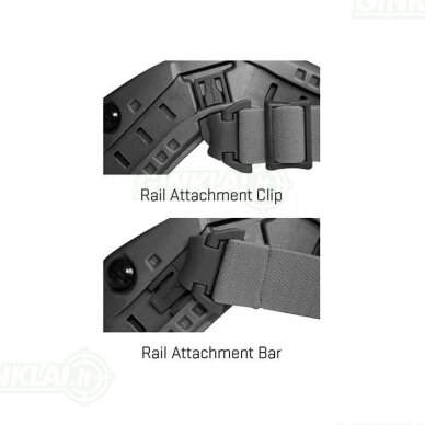 Dirželiai akiniams Rail Attachment System Wiley X Spear ARC, Coyote 2