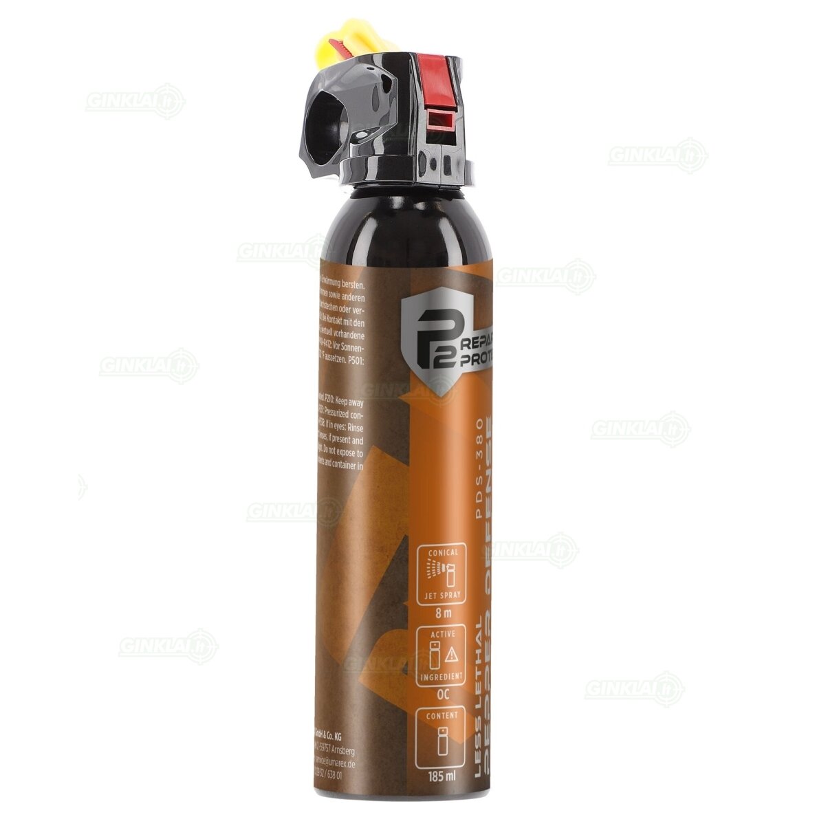 Dujinis balionėlis  P2P PDS-380 Pepper Spray Content: 185 ml debesėlis      3