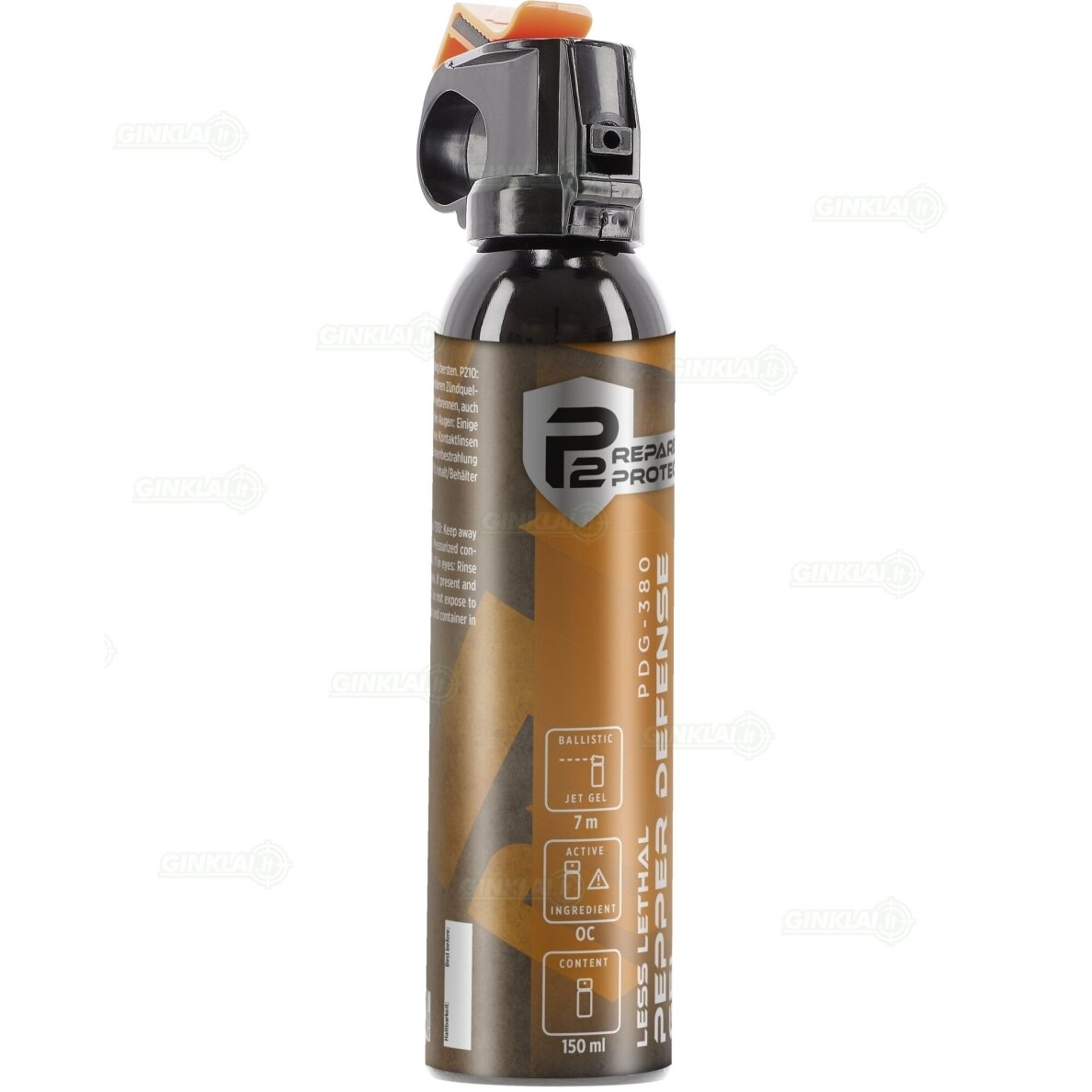 Dujinis balionėlis P2P PDG-380 Pepper Gel 150 ml čiurkšlė 3 Dujinis balionėlis P2P PDG-380 Pepper Gel 150 ml čiurkšlė 3