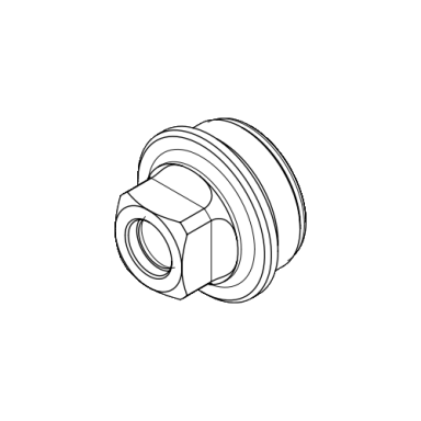 Adapteris duslintuvui B&T PRINT-X HUB 1-3/8"x24, DM 1/2x28 UNEF Adapteris duslintuvui B&T PRINT-X HUB 1-3/8"x24, DM 1/2x28 UNEF