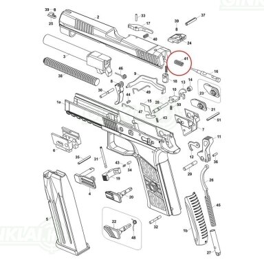 Dužiklio spyruoklė CZ P-09 Nocturne, P-07, P-09 RAMI Firing Pin Spring