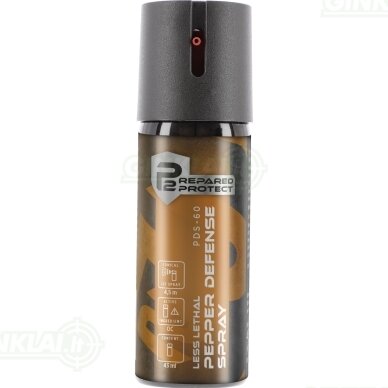 Dujinis balionėlis P2P PDS-60 Pepper Spray 43 ml debesėlis Dujinis balionėlis P2P PDS-60 Pepper Spray 43 ml debesėlis