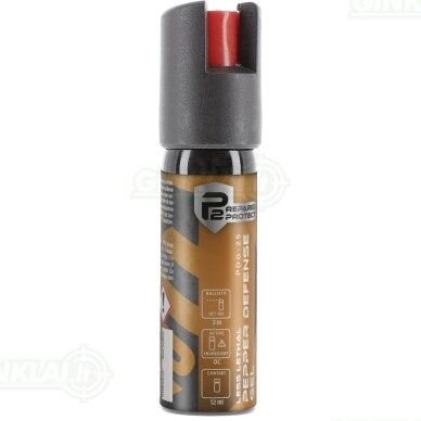 Dujinis balionėlis P2P PDG-25 Pepper Gel 12 ml gelinis čiurkšlė 2 Dujinis balionėlis P2P PDG-25 Pepper Gel 12 ml gelinis čiurkšlė 2