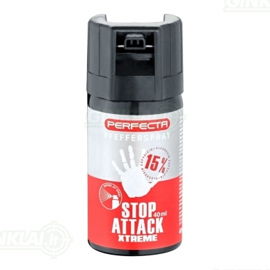 Dujinis balionėlis Perfecta Stop Attack XTREME 40 ml Dujinis balionėlis Perfecta Stop Attack XTREME 40 ml