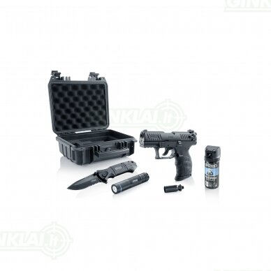 Dujinis pistoletas ir savigynos rinkinys Walther P22Q R2D kal. 9 mm