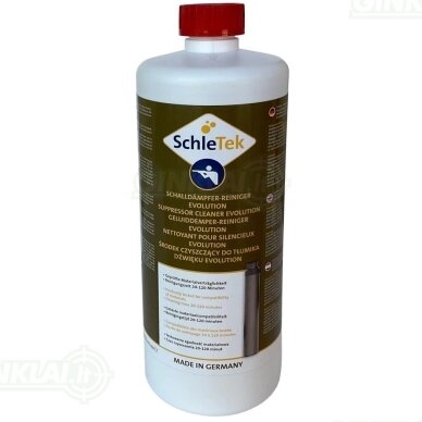 Duslintuvų ir kompensatorių valiklis SchleTek Suppressor Cleaner Evolution 1000ml Duslintuvų ir kompensatorių valiklis SchleTek Suppressor Cleaner Evolution 1000ml