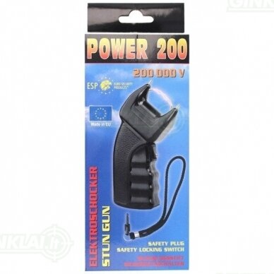 Elektrošokas ESP Stun Gun POWER 200 200000 V 6 Elektrošokas ESP Stun Gun POWER 200 200000 V 6