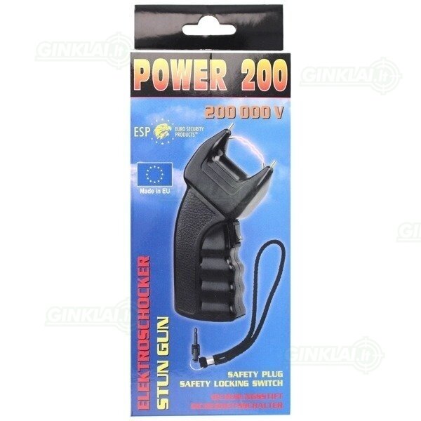 Elektrošokas ESP Stun Gun POWER 200 200000 V 6