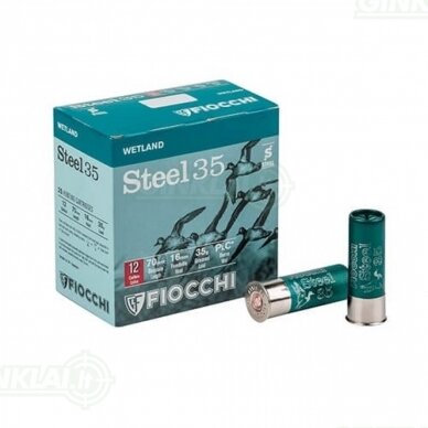 Fiocchi Steel 12x70 3,9 mm Nr.0 35g 25 vnt. Fiocchi Steel 12x70 3,9 mm Nr.0 35g 25 vnt.