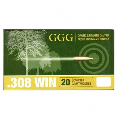 GGG .308 Win. HPBT 168gr/10,9g 20 vnt. GGG .308 Win. HPBT 168gr/10,9g 20 vnt.