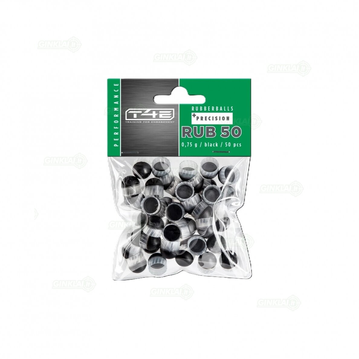 Guminiai šratai Performance Precision .50 kal. T4E 50 vnt. Guminiai šratai Performance Precision .50 kal. T4E 50 vnt.