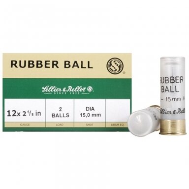 Guminiai šoviniai S&B 12x67,5 RB 15,0 mm