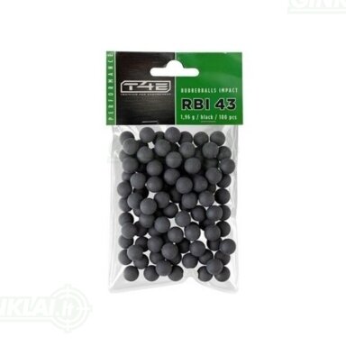 Guminiai šratai Rubberballs Performance RBI .43 kal. T4E 100 vnt.
