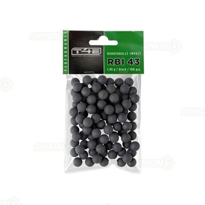 Guminiai šratai Rubberballs Performance RBI .43 kal. T4E 100 vnt.