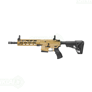 Haenel CR223, 12,5" .223 Rem. Long Handguard, 90° safety, DP Trigger, Desert Haenel CR223, 12,5" .223 Rem. Long Handguard, 90° safety, DP Trigger, Desert